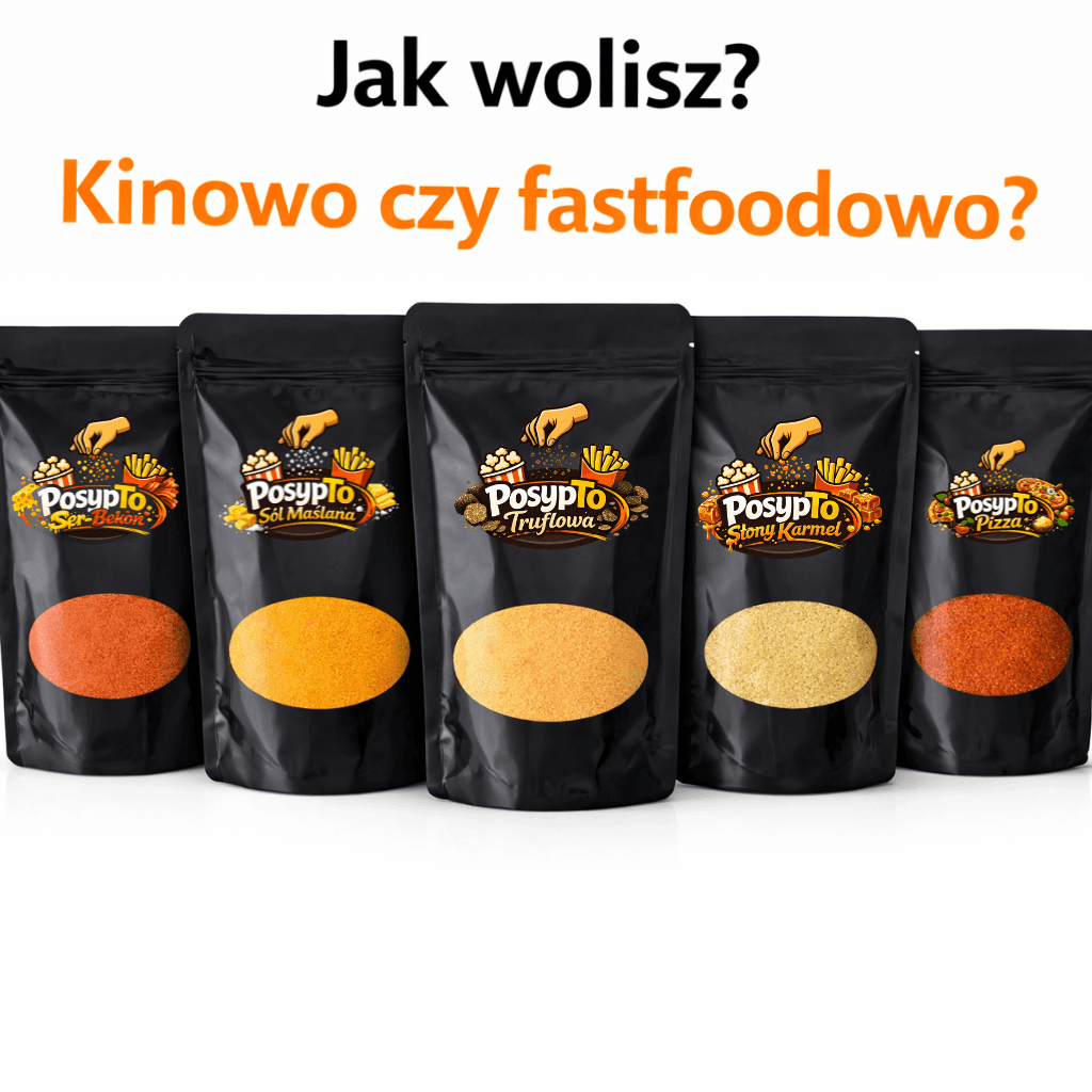 Przyprawy do popcornu i frytek l Polski produkt